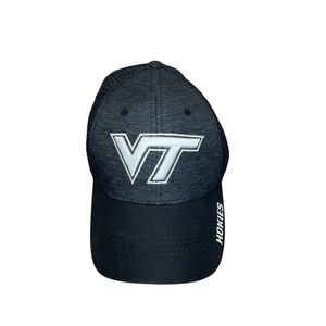 Virginia Tech Hokies Gray Black SnapBack Cap Hat Captivating Headwear Athletic‎